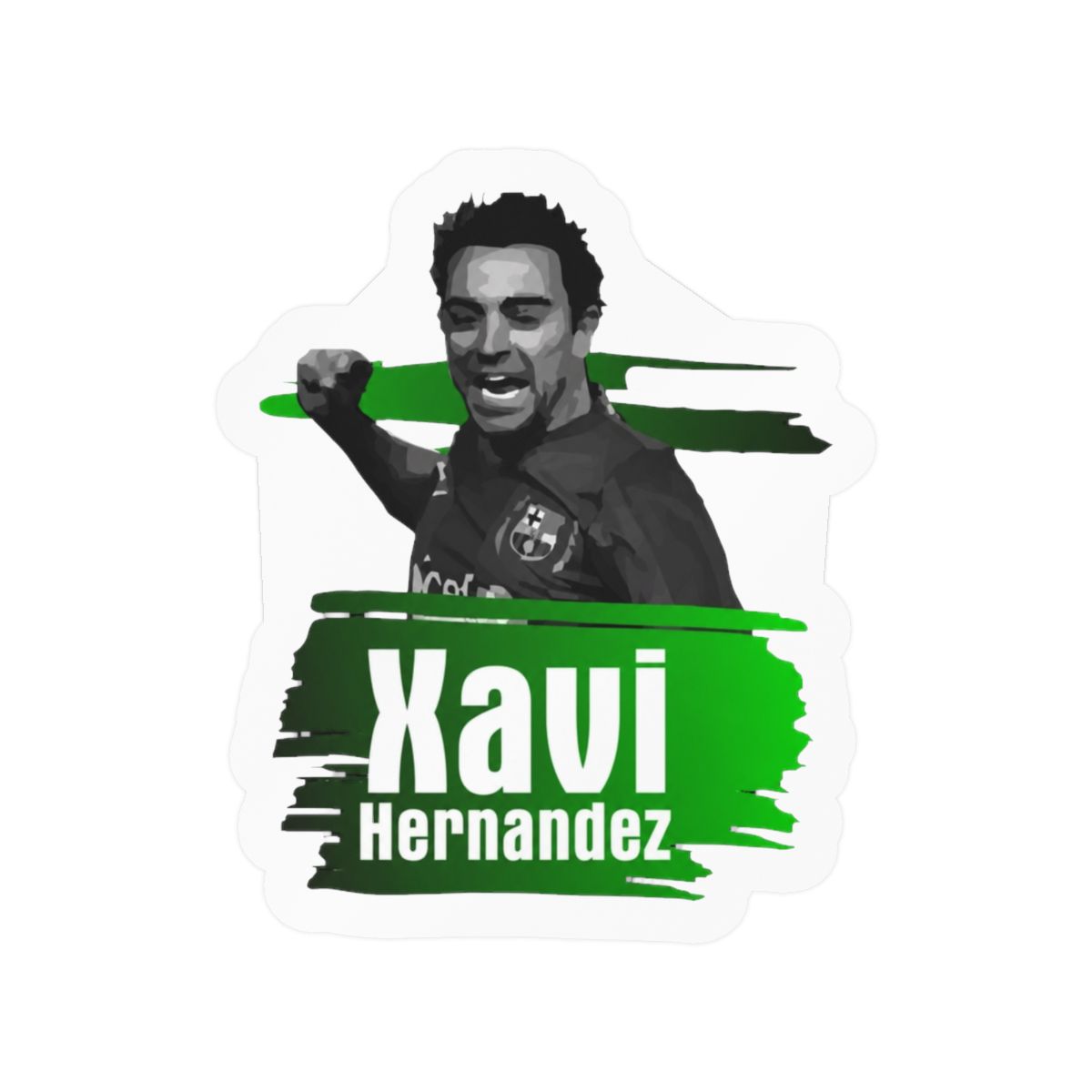 Xavi Hernandez Football Sticker | Soccer Fan Vinyl Decal