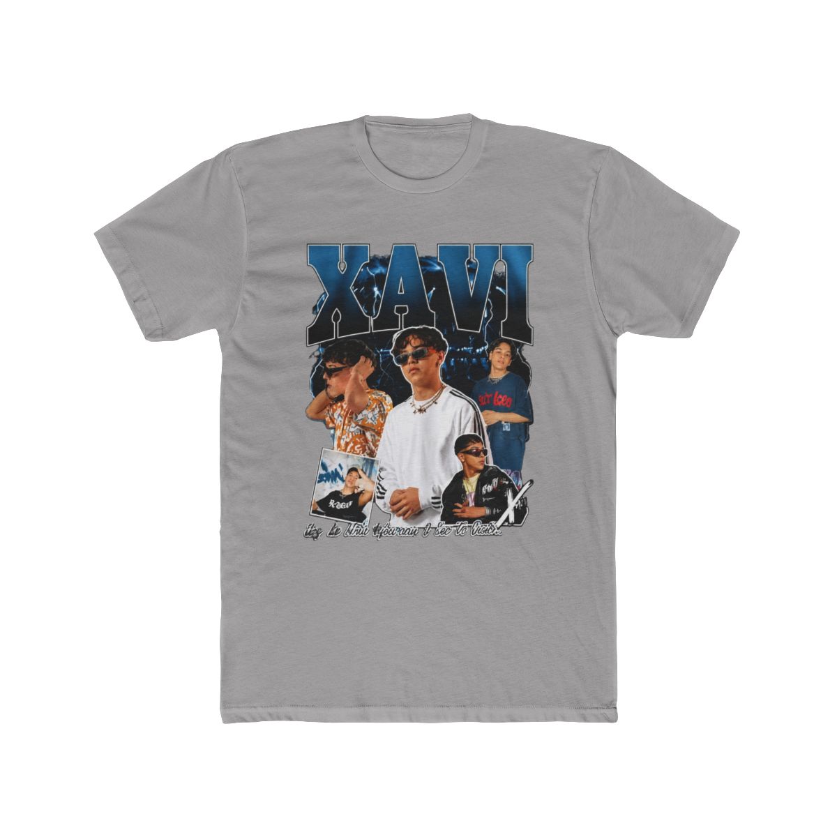 LYBL Xavi Latin Music Urbano Style Collage Graphic Streetwear Tee - Official t-shirts merchandise