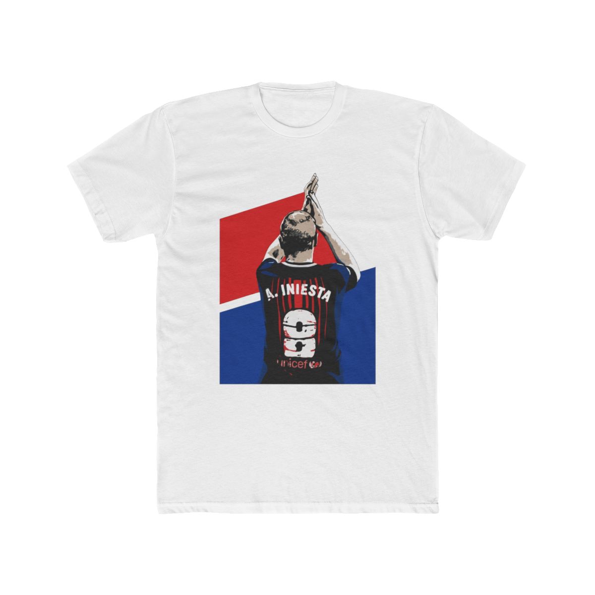 Andres Iniesta Colorful Pop Art T Shirt | Xavi - Official t-shirts merchandise