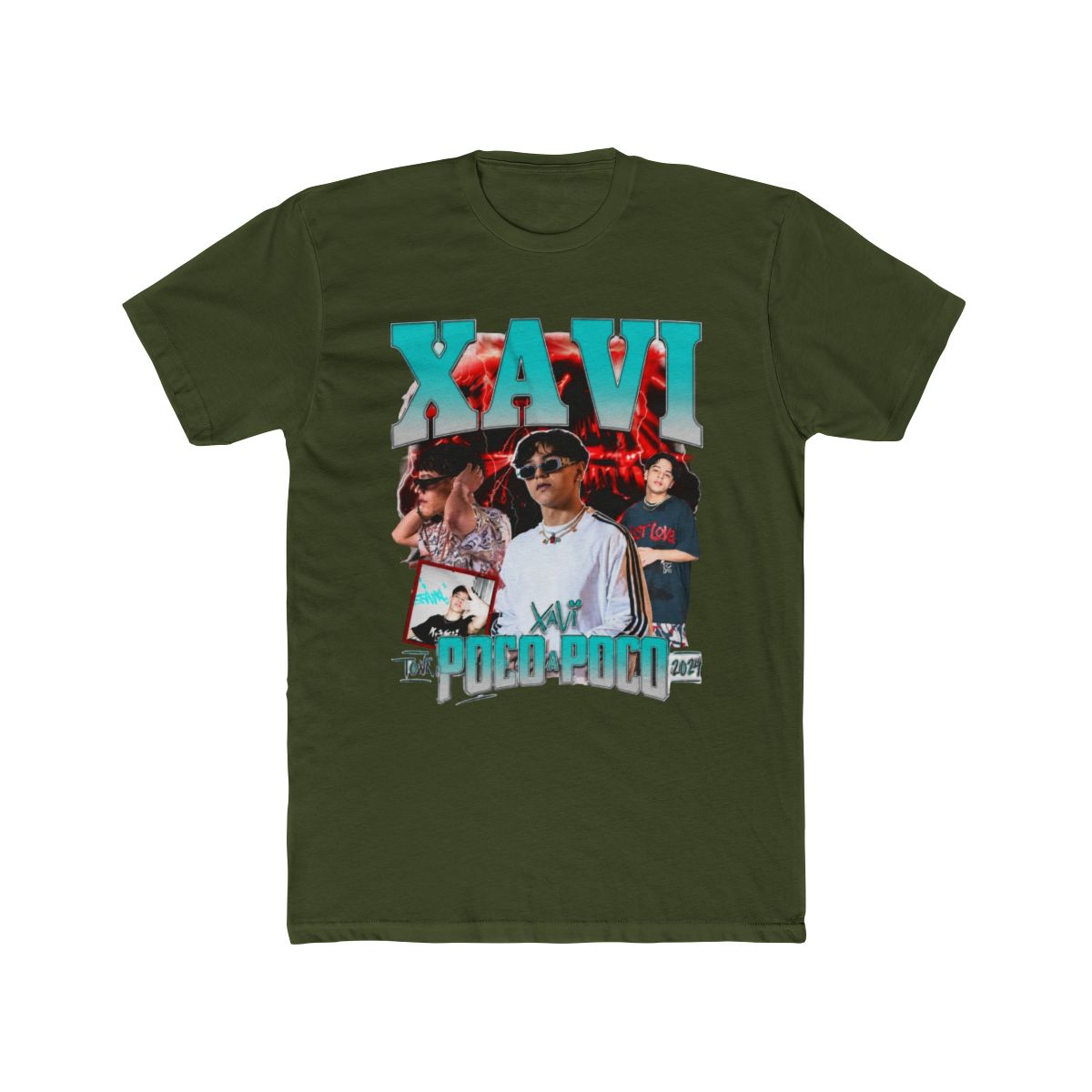 XAVI Poco A Poco Tour vintage look T Shirt playera regional mexicano| XAVI Tshirt Mexican Corridos musica Xavi la diabla Tour Merch latino - alternate angle 4, merchandise