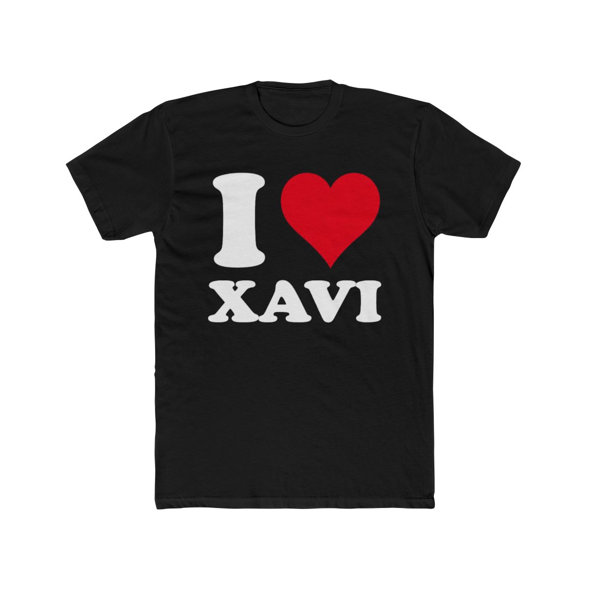 Red Heart I Love Xavi T Shirt