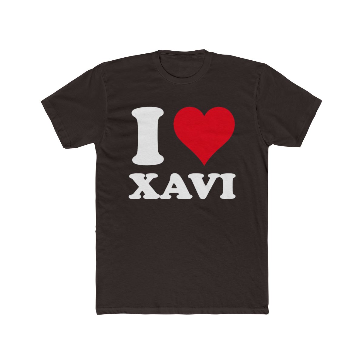 Red Heart I Love Xavi T Shirt - alternate angle 2, merchandise